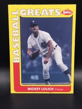 1991 SWELL BASEBALL GREATS - #56 MICKEY LOLICH DETROIT TIGERS EX+