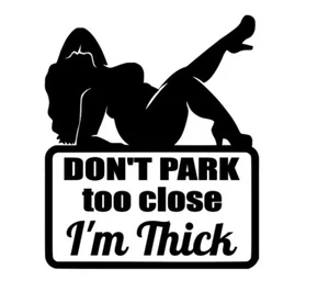 Don't Park Too Close I'm Chunky Vinyl Decal - Picture 1 of 2