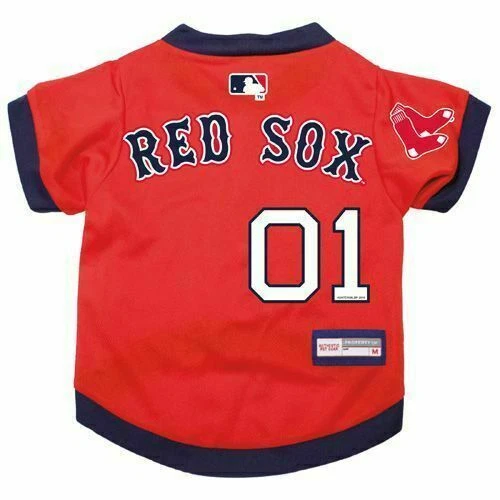 Camiseta BOSTON RED SOX DOG CAT PET PREMIUM com NAME TAG GRANDE EXTRA GRANDE - Imagem 1 de 1