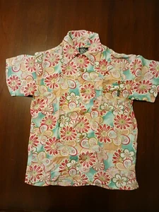 Vintage M Hawaiian NO WAVE, NO LIFE Silk Surf Shirt, Wood Buttons, Loop Collar - Picture 1 of 3