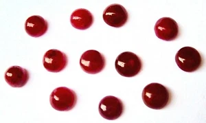 Lot of 12 Pcs. 5 mm Natural Top Red ,14.28 Ct. Round Ruby, Burma - Picture 1 of 6
