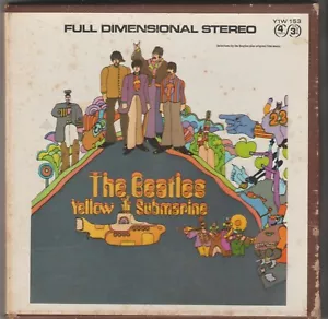 reel to reel tape-THE BEATLES - YELLOW SUBMARINE -Y1W-153-CAPITOL RECORDS - Foto 1 di 3