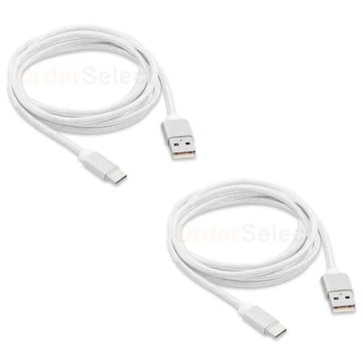 2X USB Type C 6' Braided Charger Cable Cord for Phone Google Pixel 1/2/XL/2 XL - Image 1 of 4