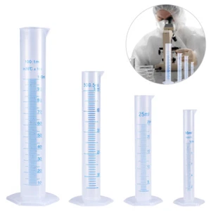 4Pcs Plastic Graduated Measuring Cylinder for Scientific Measurements - Picture 1 of 4