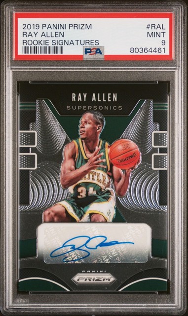 最高の品質の NBA Panini Ray Allen バスケットボール メモラビリア 10 ...