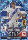 TOPPS NATIONS LEAGUE MATCH ATTAX 101 IS17 TSIMIKAS (CRYSTAL PARALLEL) GREECE