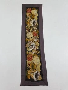 Tapiz vintage victoriano con cuentas de campana floral 143x38 cm - Imagen 1 de 10