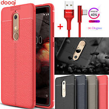 For Nokia 7.1 6.1 Plus 6 2018 X7 X6 PU Leather Soft TPU Shockproof Case Cover