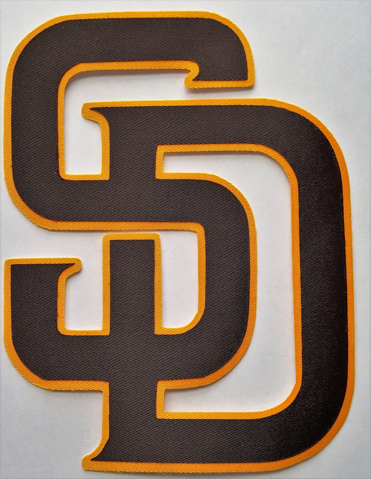 HUGE SAN DIEGO PADRES IRON-ON PATCH - 5.25" x 7" - Image 1 of 1