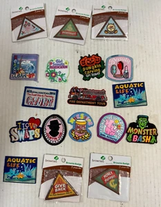 Lot of 18 Vintage Assorted Girl Scouts Brownie Iron-On Patches / Badges - Picture 1 of 5
