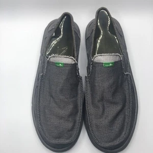 Men's Shoes Sanuk VAGABOND SOFT TOP HEMP Slip On Loafers - Picture 1 of 4