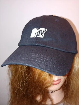 MTv - Logo * Licencia Oficial Edición Especial Sombrero Negro Papá, Viacom 2023 Nuevo con Etiquetas Foto 1 de 3
