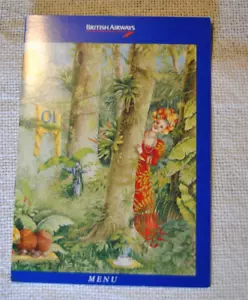 British Airways World Traveller Menu Card Menu Seattle - London Dinner - Picture 1 of 1