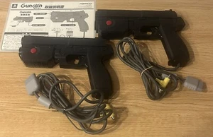 Playstation Guncon Controller PS1 NPC-103 Black Time Crisis 3 Set Japan Tested - Picture 1 of 10