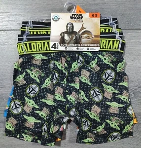 Star Wars Underwear Boys Small Size 6 the Mandalorian 4-Pair Boxer Brief Gift - Picture 1 of 6