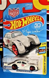 Hot Wheels 2018 Legends Of Speed #147 Volkswagen Kafer Racer White Magnus Walker - Picture 1 of 2