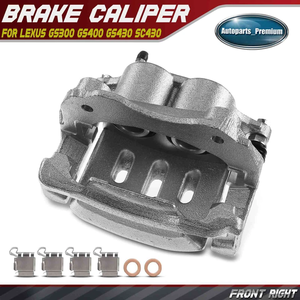 Pinza de freno con soporte para pasajero delantero derecho Lexus GS300 GS400 GS430 SC430 Foto 1 de 4