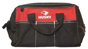 Husky 12 in. 4 Pocket Zippered Tool Bag - Wide Mouth Opening Water Resistant EUC - Picture 1 of 5
