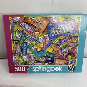 Springbok's 500 Piece Jigsaw Puzzle Sweet Tooth, Multi-Color Fun Candy’s