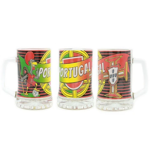Portugal Soccer National Team & Portuguese Rooster Beer Mug #10095 Cover