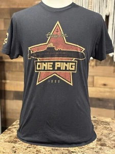 ZERO FOXTROT One Ping Short Sleeve Men’s Black T-Shirt Medium - Picture 1 of 6