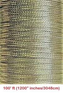 100' (3048cm) x 0.35" Copper Ground Strap, Tin Plated, Cable/Wire, Flat Braided - Picture 1 of 1