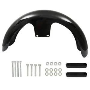 Guardabarros delantero envolvente de rueda de 19" negro brillante apto para Touring Electra Glide EE. UU. - Imagen 1 de 14