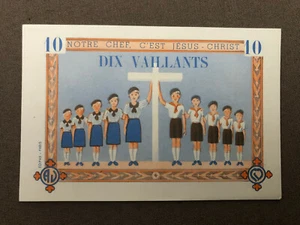 Rare billet de 10 vaillants du mouvement des Coeurs Vaillants 1942 - Imagen 1 de 2
