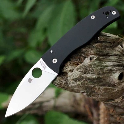 SPYDERCO BODACIOUS COMPRESSION LOCK FOLDING KNIFE CPM-S30V BLACK G10 C263GP - Image 1 of 4