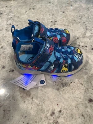NUEVO con etiquetas Sandalia Iluminada Marvel Spidey & Amazing Friends Niño Talla 7 Foto 1 de 4