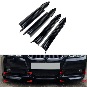 Front Bumper Splitter Lip Side Cover Canard For BMW 3 Series E90 E91 2005-2008 - Picture 1 of 16
