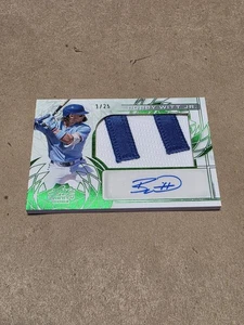 Patch lettera 2024 Leaf Trinity Baseball Bobby Witt Jr. verde automatico #1/25 Royals  - Foto 1 di 2