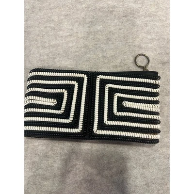 Cartera con cable telefónico Rockabilly Mid Century retro vintage años 50 blanco y negro Foto 1 de 4