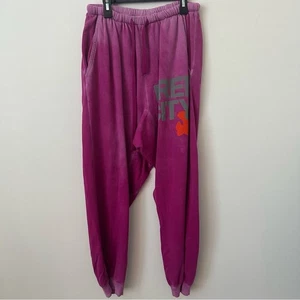 Free City Women’s Magenta Elastic Waist Joggers Size Medium - Picture 1 of 7