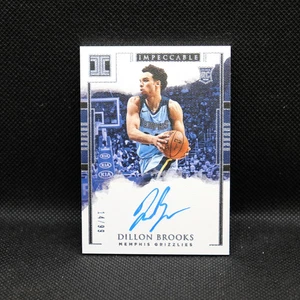 2017-18 Dillon Brooks Impeccable Rookie Signature 14/99 - Foto 1 di 2