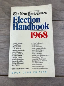 The New York Times Election Handbook 1968 Harold Faber Political Guide - Bild 1 von 8