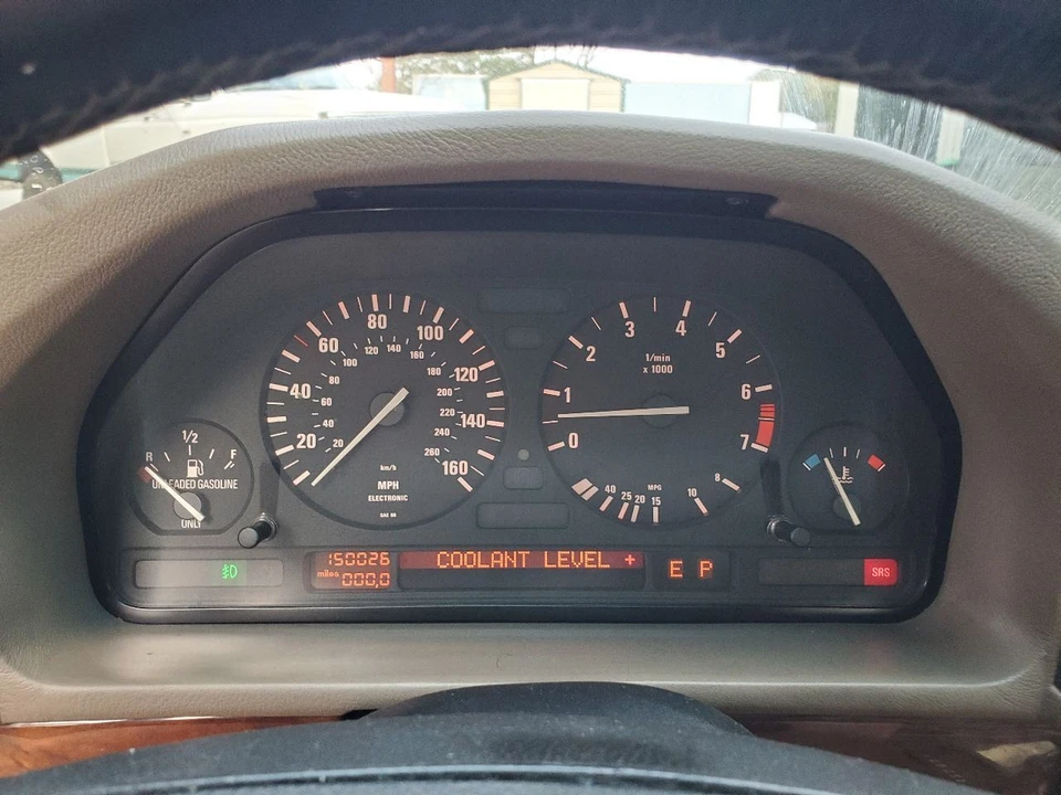 1991 1992 1993 1994 1995 BMW 525I E34 OEM спидометр кластер 2,5 л - Изображение 1 из 4