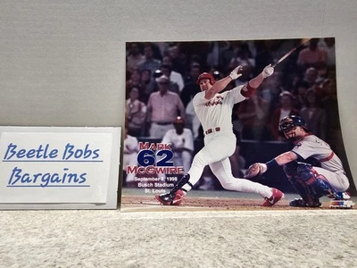 Archivo de fotos Mark McGwire St Louis Cardinals MLB 1998 62nd HR 8x10 Foto 1 de 4