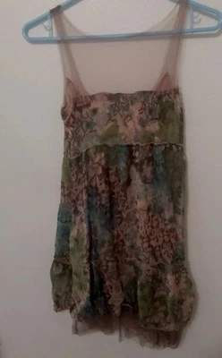 Buffalo David Bitton Size 6/P V-Neck Dress Floral Lace Summer  - Image 1 of 4