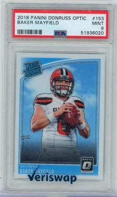 Donruss Optic Baker Mayfield 2018 clasificación novato PSA 9 Foto 1 de 2