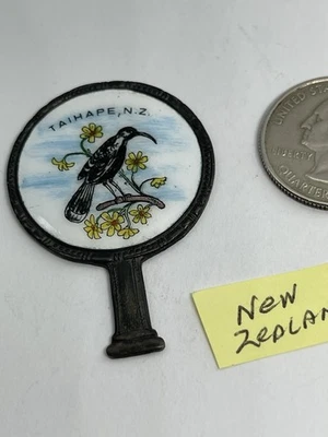 Insignia de rally radiador coche auto esmalte kiwi de Nueva Zelanda Taihape vintage con soporte Foto 1 de 4