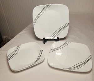 SET OF 7 CORNING CORELLE SIMPLE SKETCH LINES 3 DINNER PLATES  4 LUCHEON PLATES - Bild 1 von 4