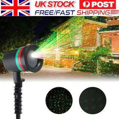 UK PLUG Garden Moving LED Laser Projector Lights Party Outdoor Landscape Light！ - Image 1 of 4