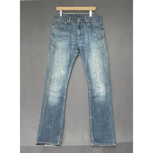Thrashed Levi’s 527 distressed jeans with vintage fade sz 32x34 destroyed edgy - Picture 1 of 10