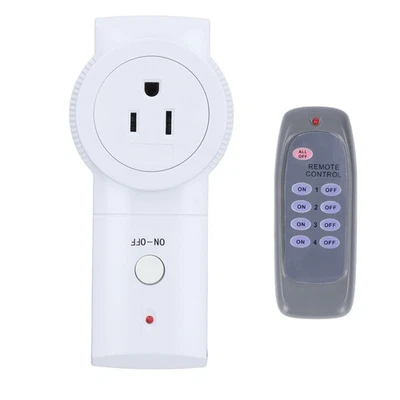 Remote Control Outlet Power Socket Receptacle For Light Conditioner NY - Image 1 of 4