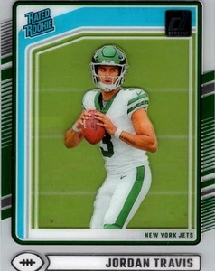 2025 Panini Clearly Donruss Rated Rookie Jordan Travis #95 - Picture 1 of 2
