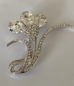 Swarovski Kristallwelten Opulent Flower Brooch with Crystal from Swarovski - Picture 1 of 15