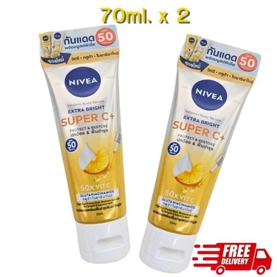 NIVEA Serum Extra Brillante Super Vitamina Piel Corporal C+ SPF50 - 50x VitC 70ml x 2 Foto 1 de 4
