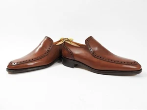 Unworn Alfred Sargent Mens Shoes Brogue Loafers in tan calf UK 9 F US 10 EU 43 - Picture 1 of 9
