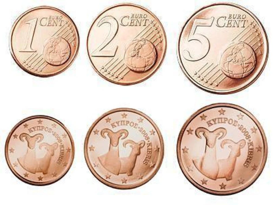 1,2,5 CENT SERIE EURO CHYPRE 2008 neuves de rouleaux - Photo 1/1